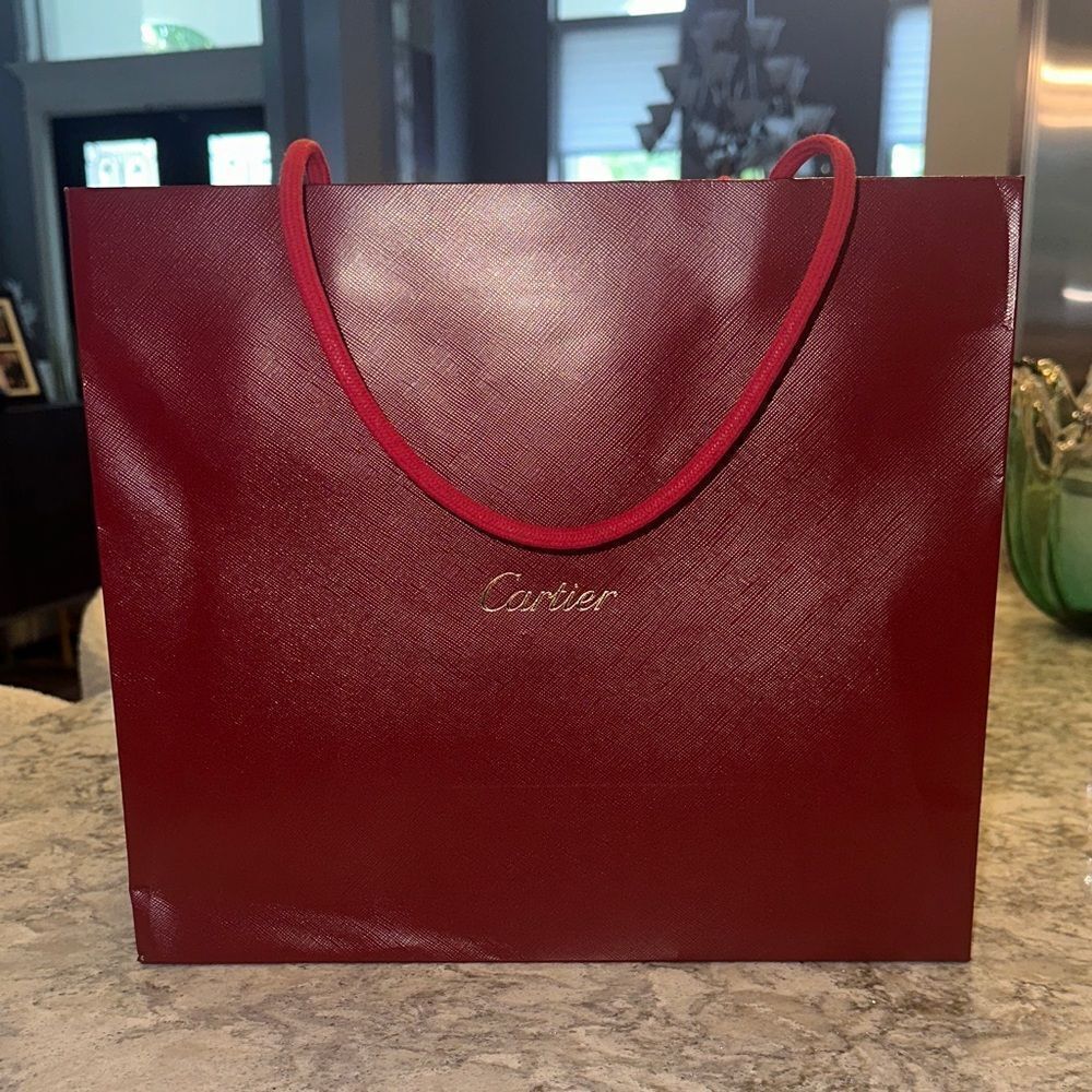Cartier Large Red Shopping Gift Bag 125 X 11 X 5